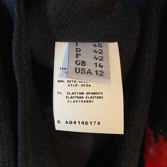 Moschino Cheap And Chic  Aeffe Spa Silk Floral Sheath Dress - Picture 11 of 11